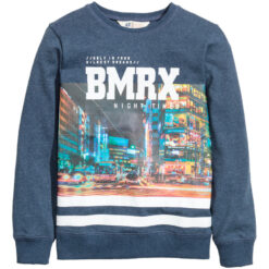 Sweatshirt with Printed Design